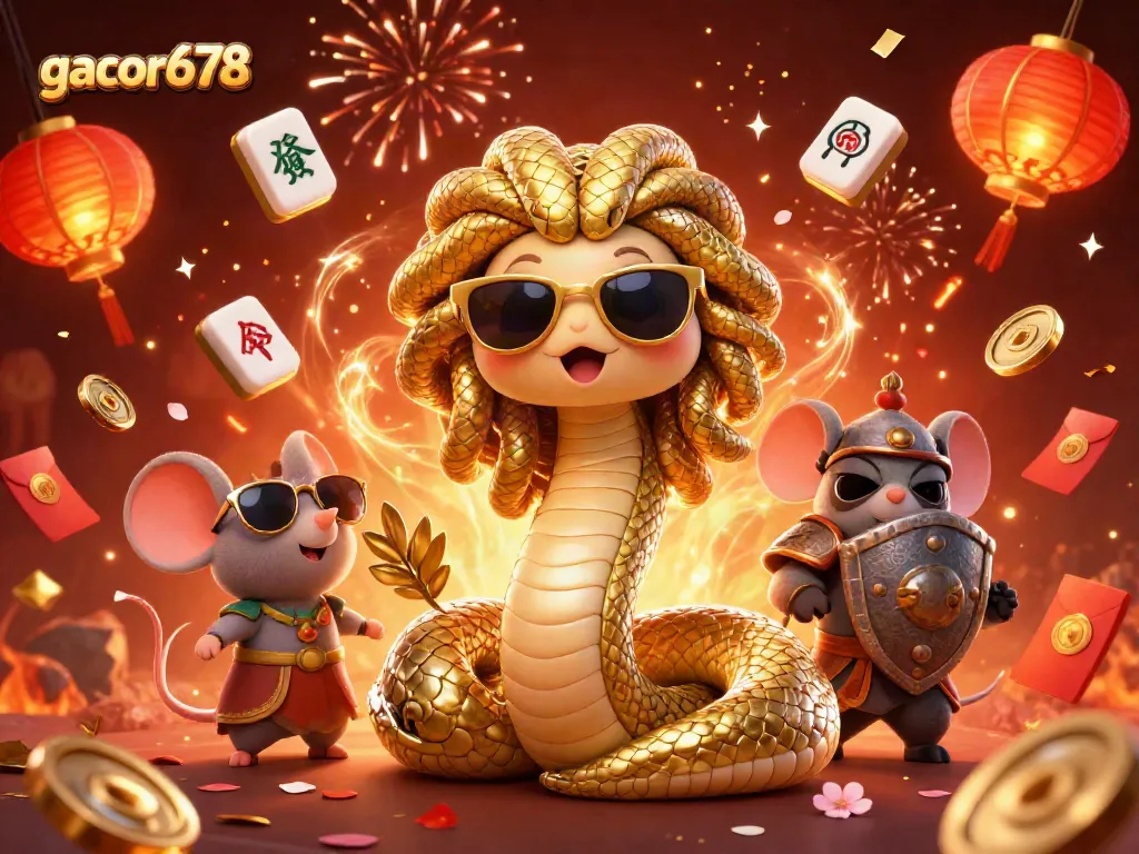 Engage with gacor678 for thrilling casino adventures amidst a festive 3D celebration.