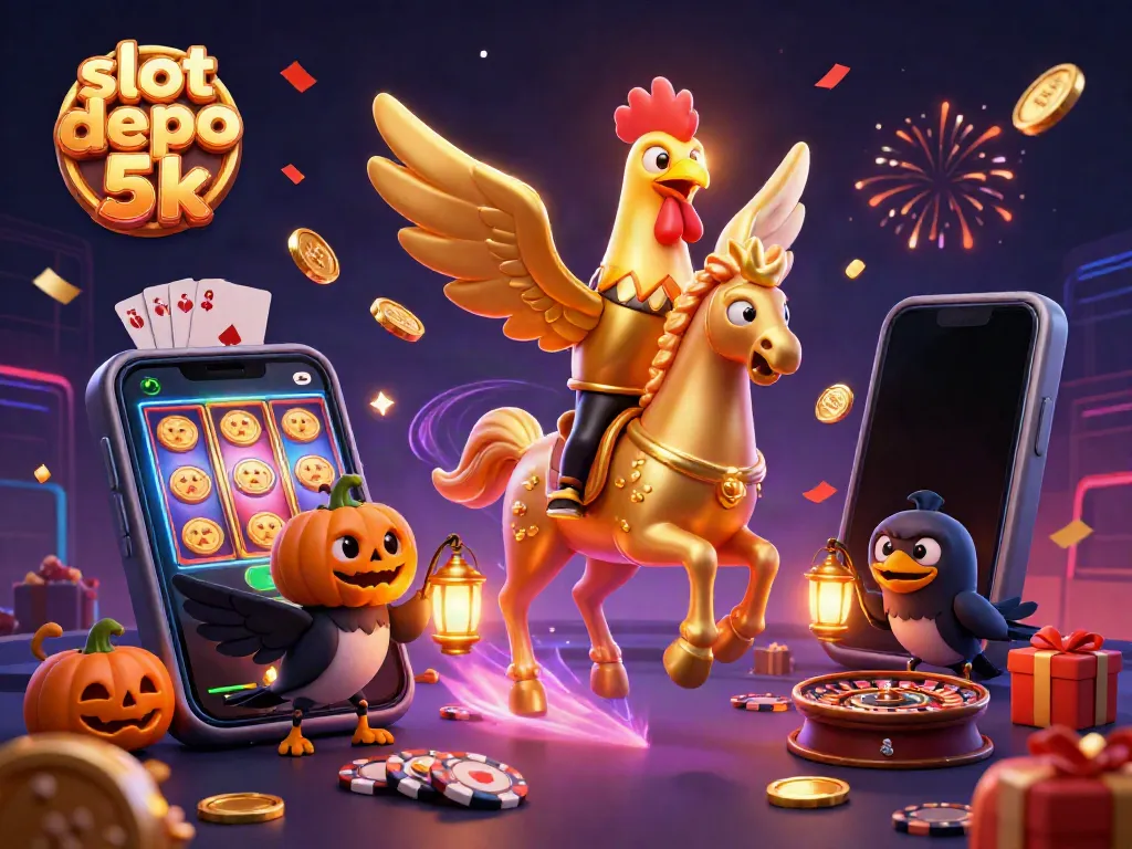 Enjoy exciting slots at slot depo 5k with vibrant casino scenes and animated game elements.
