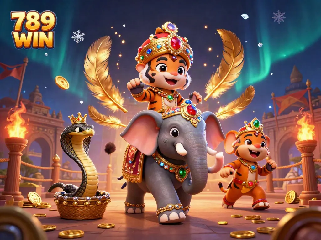 Experience excitement and rewards with 789 WIN amid vibrant casino elements and dynamic visuals.
