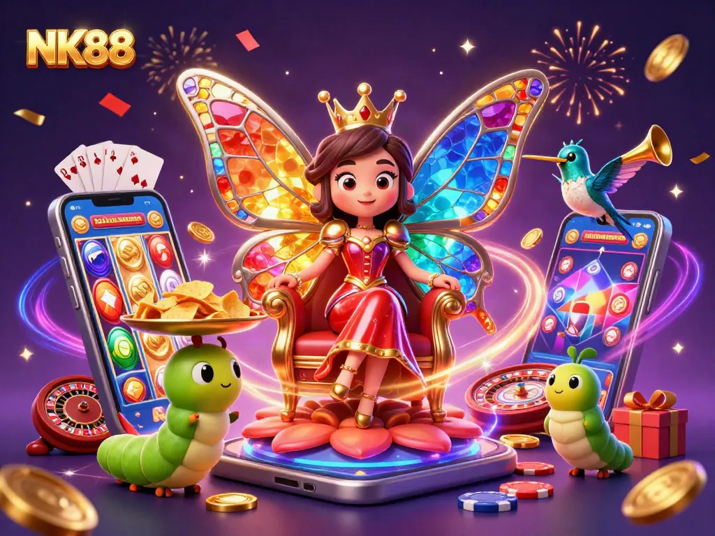 Experience thrilling gameplay with NK88 through vibrant slot games and casino elements.