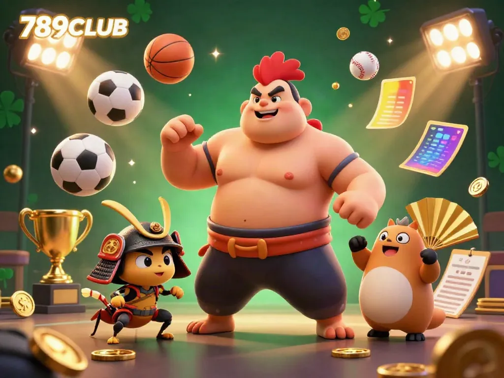 Experience thrilling gameplay at 789CLUB with exciting characters and sports elements dynamically showcased.