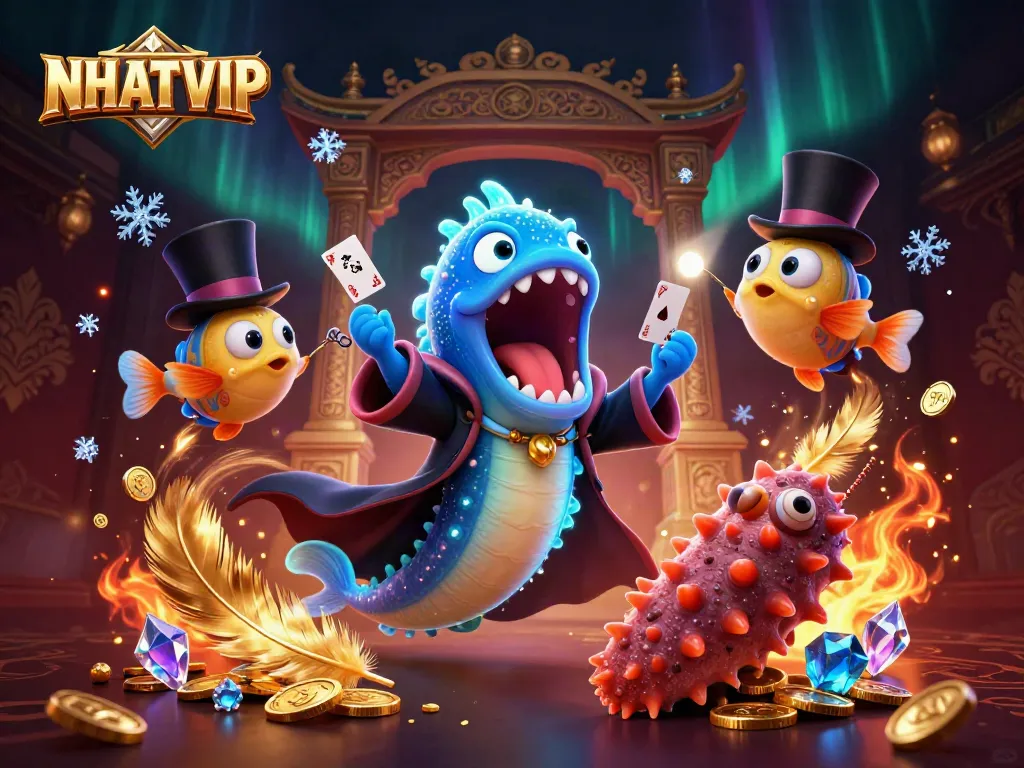 Play thrilling card tricks with NHATVIP, where deep-sea creatures merge magic and gambling.