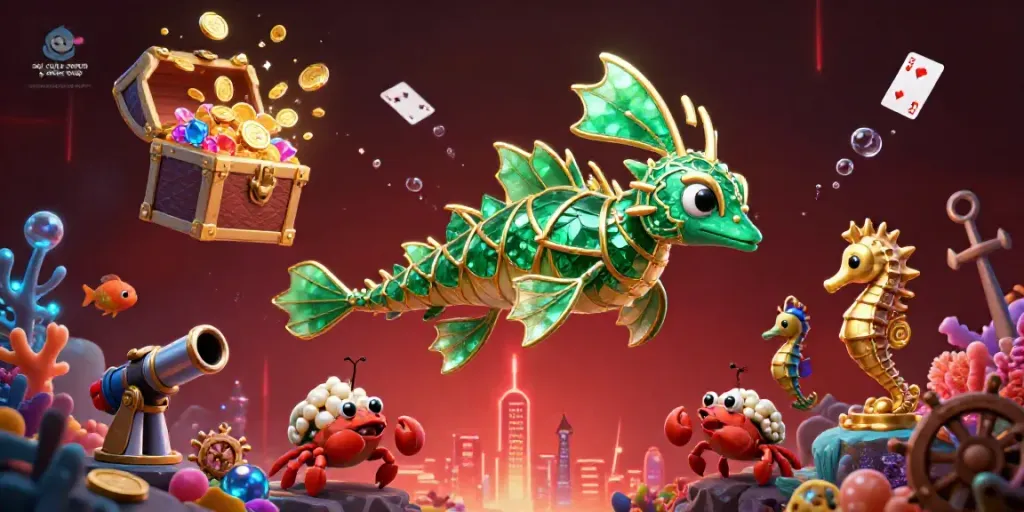 Catch winning insights with soi cầu 3 miền wap in this vibrant underwater casino-themed illustration.