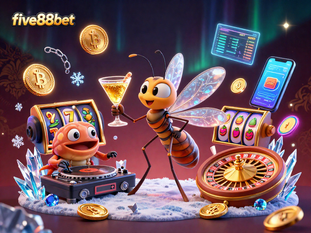 Engage in vibrant casino adventures with five88bet's colorful characters and exciting slot elements.