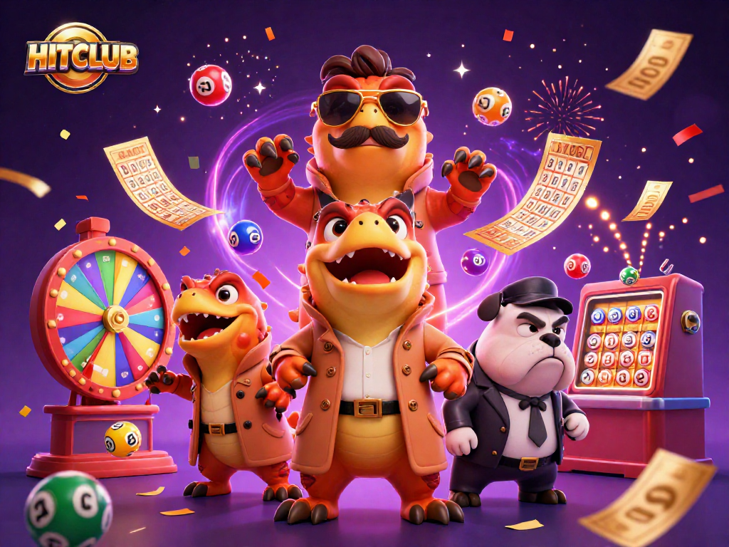 Watch HITCLUB raptors charm their way into the VIP lounge amidst a vibrant casino scene.