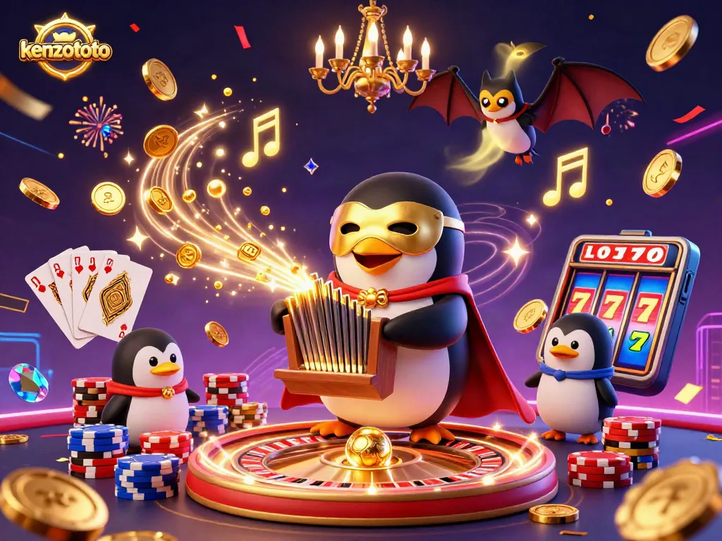 Engage with kenzototo's dynamic gaming experience featuring animated casino action.